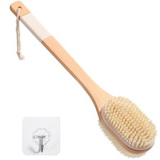 Brosse Dos Douche Long Manche Utilisation Humide et Sèche Brosse Dos Brosse E...