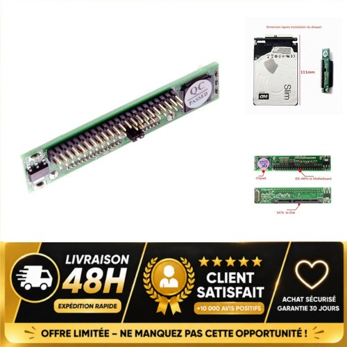 Adaptateur sata femelle vers - sata,