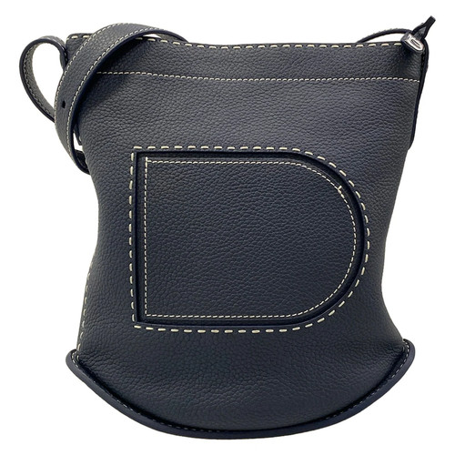 Delvaux pin daily navy leather - daily,