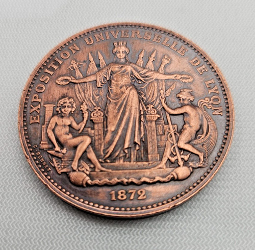 Medaille cuivre ville lyon - ville,
