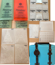 DARICE EMBOSSING ESSENTIALS FOLDERS & CUTTLEBUG DIE & EMBOSSING FLODER STORAGE