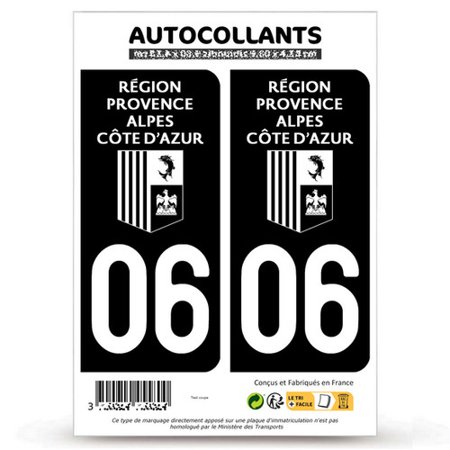 Autocollants plaque - 2,