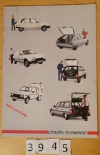 CITROEN ENTREPRISE VISA BX GSA AXEL LNA CX Prospectus Fr 28 pages 9/1985 MY 1986