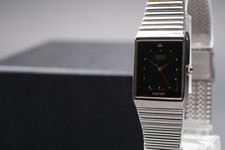 Montre Femme Vintage 1988 Exc+4 Seiko Galaxy 2Y01-5C40 Cadran Noir Quartz JAPON