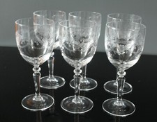 6 white Port wine glasses crystal d'Arques dampierre model H 11.5 cm