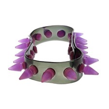 Zac's Alter Ego Bright UV Spike Studded Necklace/ Choker - Cool Accessory