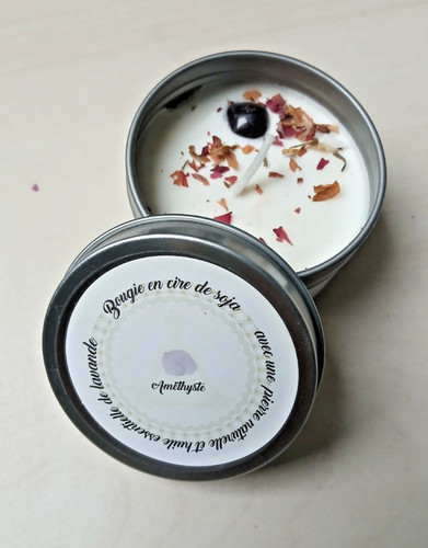 Bougie parfumée cire soja - bougie, de