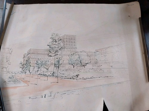 Plan architecture ancien le - ancien, no
