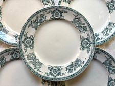 Faïence de Longwy fin XIX ème / déb XX è 5 Assiettes Dessert " Talma " Bon état