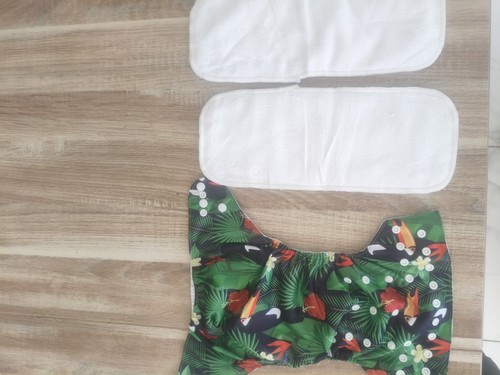 Couche lavable multicolore