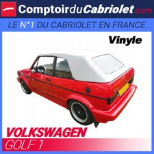 Capote Volkswagen Golf 1 cabriolet - Toile vinyle blanc