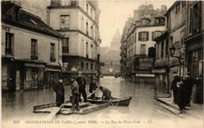 CPA PARIS La rue du Haut-Pave