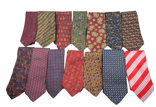 Lot cravates soie - 14,