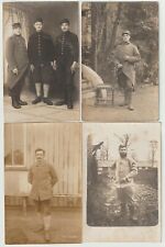 lot de 4 cartes photos portrait piou piou poilu 103RI 153 RI