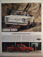 1963 LIFE Ad Advertisement CHEVROLET Corvair Monza! Betty Skelton