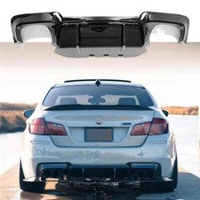 Rear Lower Diffuser for BMW 5 Ser F10 2010-2016 Modify to M5 Look Glossy Black