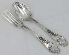 Louis Coignet, Minerve Solid Silver Table Cover, Art Nouveau, Iris.