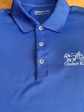 NIKE GOLF CHARIOT FIT DRY SHORT SLEEVE POLO SHIRT MEN'S Size Large Blue B5