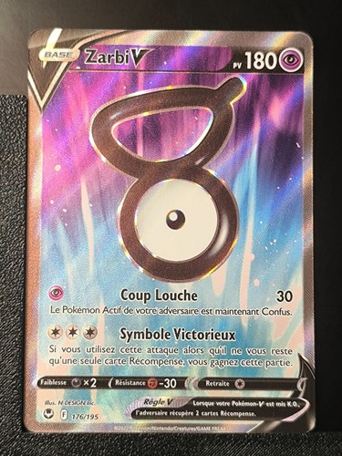 Carte pokémon zarbi 176 - carte,