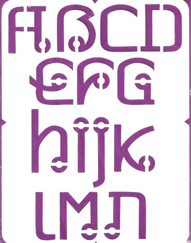 Pochoir souple adhesif - pochoir,