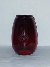 VERRE LAMPE TEMPETE ROUGE ALG