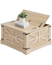 VEVOR Table Basse en Rotin Rectangulaire Meuble pour Salon 80 cm avec 2 Couches