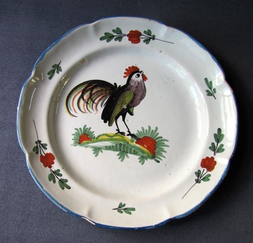 Ancienne assiette coq - au,