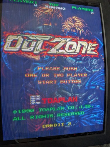 Toaplan out zone arcade - arcade, pcb