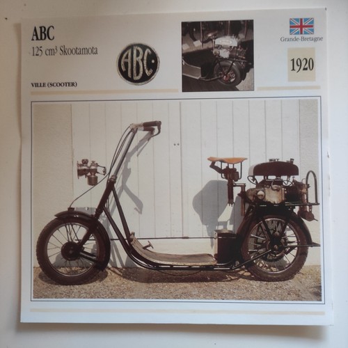 Carte fiche moto collection - carte,