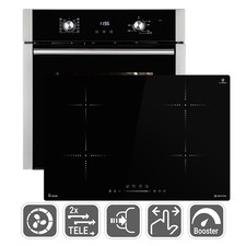 Cuisinière: 60cm Four encastrable EB8010ED + 77cm Plaque Induction IH87704RL