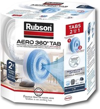 Rubson AERO 360 Recharges de Déshumidificateur Anti-Humidité 2x450g Tabs Neutre