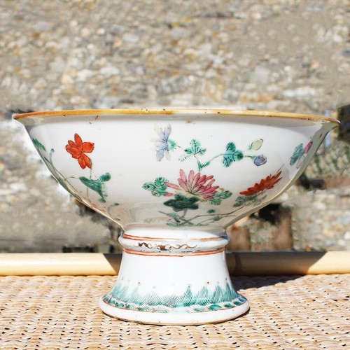 Coupe sur pied porcelaine - sur, en
