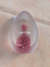 Presse Papier Cristal de Bohème - signé