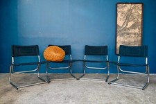 Set de 4 fauteuils Lounge ou chauffeuses causeuses design italien moderniste