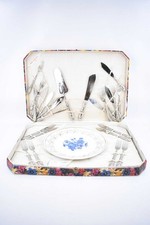 Service De Couverts Pour Dessert 12 Personnes Avec Assiette En Céramique