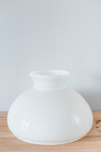 Bel abat jour opaline blanc - abat-jour,