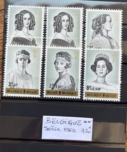 Timbres belgique serie 1962 - timbres,