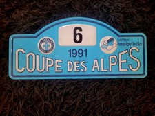 PLAQUE DE RALLYE MÉTAL COUPE