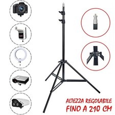 ALUMINUM STAND TRIPOD 210CM TELESCOPIC PROJECTOR STUDIO TELESCOPE