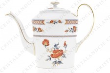 Red Poppy Coffee Maker by the Old Royal Manufacture. Red Poppy Coffee Pot 