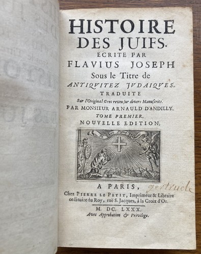 Histoire des juifs par flavius - histoire,