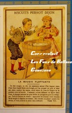BISCUITS PERNOD DIJON Bougie flottante illustration publicité advert