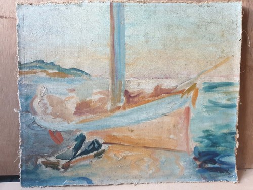 Tableau ancien paysage - , de