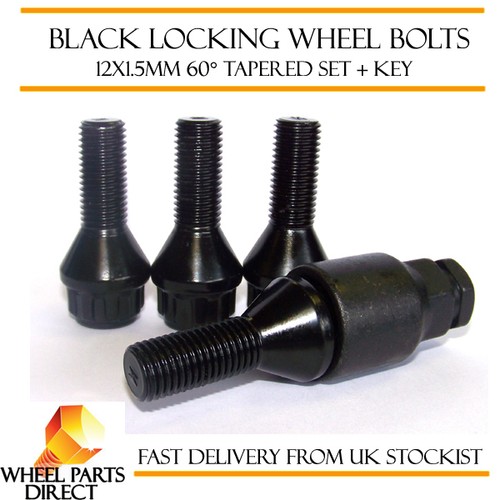 Black locking wheel - black, bolts