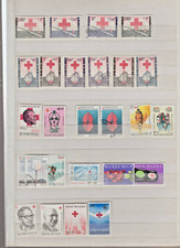 107- TIMBRE POSTE BELGIQUE  LOT DE 34  TIMBRES CROIX ROUGE  BON ETAT