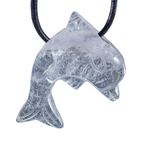 Pendentif dauphin cristal - dauphin,
