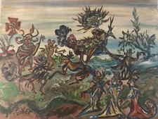 Belle Peinture Huile Toile