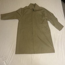 LE 17 SEPTEMBRE Homme Trench Coat Khaki Sz 46 Fast Free Ship Read description!