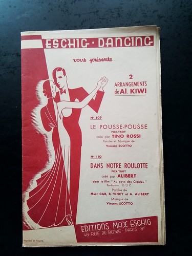 Partition ancienne le - ,