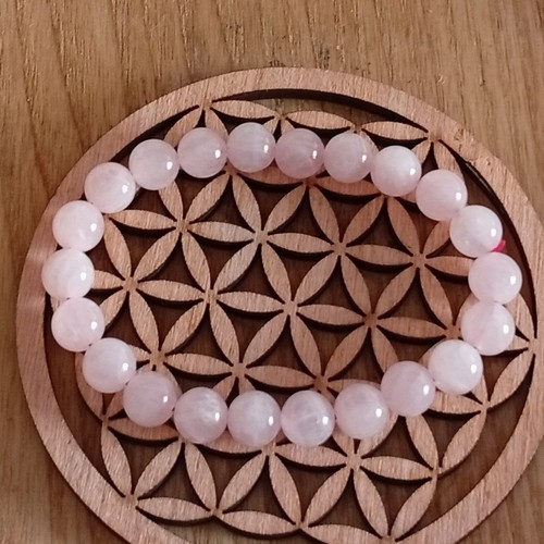 Bracelet quartz rose grade - quartz, a